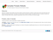 Tablet Screenshot of canadian-forests.com